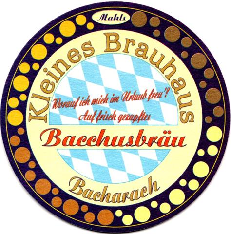 bacharach mz-rp bacchus rund 1a (215-kleines brauhaus)